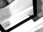 Kinktober Day 4: Katoptronophilia (MIRROR KINK) - Tied up and squirting on the mirror 12/16