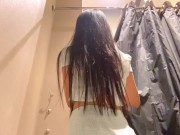 Shopping mall's fitting room horny masturbate 16/16