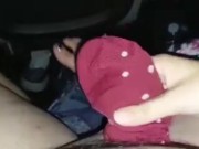 Padrona masturba lo schiavo con calzini rossi e poi li indossa (Onlyfans: Mistress Darkshine) 4/16