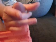 Almost Caught.. Step bro pulls my panties to the side and cums in my tight pussy 2/16