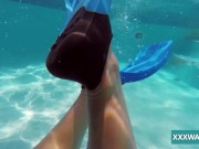 Hot Hungarian naked babe Candy being horny in the pool 13/16