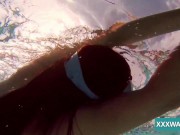 Hot Hungarian naked babe Candy being horny in the pool 15/16