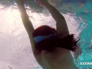 Hot Hungarian naked babe Candy being horny in the pool 16/16