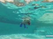 Hot Hungarian naked babe Candy being horny in the pool 5/16