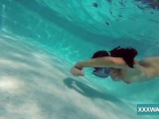 Hot Hungarian naked babe Candy being horny in the pool 9/16