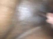 Interracial stroking her tight wet pussy 