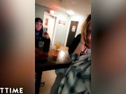 ADULT TIME - Busty Blonde Poly Wife Ventures Off To Fuck Perky Tit Lesbian Friend 1/16