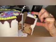 Selling our home at Disney, amazing cake & junk food day, poolside & hot tub action, dildo fucking orgasms & more - Lelu Love 10/16