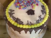 Selling our home at Disney, amazing cake & junk food day, poolside & hot tub action, dildo fucking orgasms & more - Lelu Love 7/16