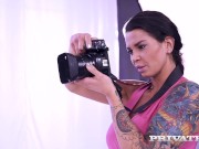 PRIVATE com - Hot Babes Chloe Lamour And Eveline Dellai Milk A Hard Cock! 2/16