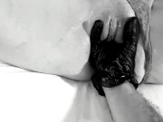 Kinktober day 6: FISTING KINK - Huge squirt while tied up with full fist inside her 8/16