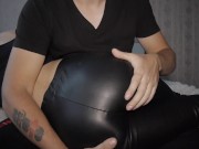 I Spanked Sexy Step Daughter In Leather Leggings 6/16