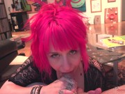 Proxy Paige sucks and eats ass and teases until he loads her mouth full of sperm! 12/16