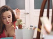 Slim4K - Artist makes love with her horny BF 1/16