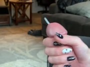 Milking Huge Cumshot From Cock 12/16