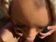 Sloppy wet head from light skin freak 8/16