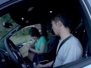 【無】所持金ゼロ！目指せメキシコ！ハーフ美女ヒッチハイク 明日香クレア パート1 4/16