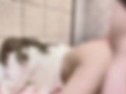 女子〇生がパーカーワンピでノーパンノーブラ買い物デート♡ムラムラが止まらず即挿入♡素人カップル♡野外露出/10代/膣内射精/ハメ撮り/素人/巨乳/スタイル抜群 without underwear... 12/16