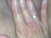 Wife's pussy dilated and full of her lover's cum. Husband check it out 16/16