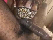 BABYSITTER SUCKING BALLS WHILE TONGUE RING SLIDES BETWEEN CHEEKS OUUWEEEE!!!!! 13/16