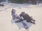 Wild Life / Rasha Furry Wolf Girl at the Beach 1/16