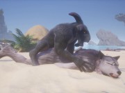 Wild Life / Rasha Furry Wolf Girl at the Beach 11/16