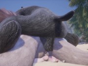 Wild Life / Rasha Furry Wolf Girl at the Beach 12/16