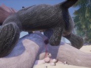 Wild Life / Rasha Furry Wolf Girl at the Beach 13/16