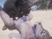 Wild Life / Rasha Furry Wolf Girl at the Beach 16/16