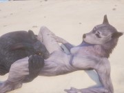 Wild Life / Rasha Furry Wolf Girl at the Beach 2/16