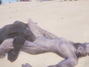 Wild Life / Rasha Furry Wolf Girl at the Beach 3/16