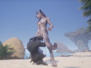 Wild Life / Rasha Furry Wolf Girl at the Beach 6/16