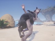 Wild Life / Rasha Furry Wolf Girl at the Beach 9/16