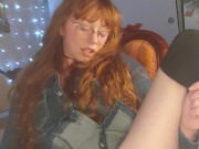 Squirting redhead makes a creamy mess 15/16