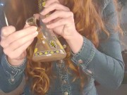 Squirting redhead makes a creamy mess 2/16