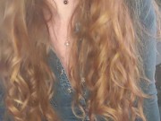 Squirting redhead makes a creamy mess 5/16