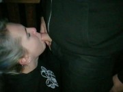 Night blowjob in public park, we were caught! 12/16