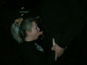 Night blowjob in public park, we were caught! 8/16