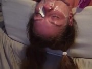 Dirty slut sloppy dildo deepthroat  13/16