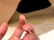 チビ巨乳に生挿入でハメ撮り！バックで中出しフィニッシュ！柔らかいおっぱいが揺れまくる。Japanese Amateur Homemade 16/16