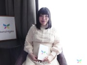 Japanese amateur Ryo with her sexy white bra and panties comes to our hotel room for job interview 4/16