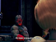 female knight lose to monster ork - episode.20 7/16