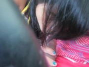 I gave this brunette a ride and she thanks me with a blowjob. 8/16