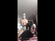 VAS A PEDIR DULCE O VERGA    super COGIDA EN HALLOWEEN CON mi friend musculoso y rico pene DURO 5/16