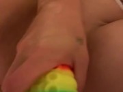 Hotwife stretching that pussy.  2/16