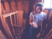 Submissive friend sucks me dry in Lowe's & Home Depot - Facial! 12/16