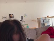 Fat ass teen queefs during doggystyle - POV 3/16