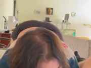 Fat ass teen queefs during doggystyle - POV 4/16