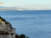 Hot meeting on the beach and strong cumshot in public  1/16