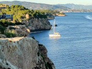 Hot meeting on the beach and strong cumshot in public  5/16